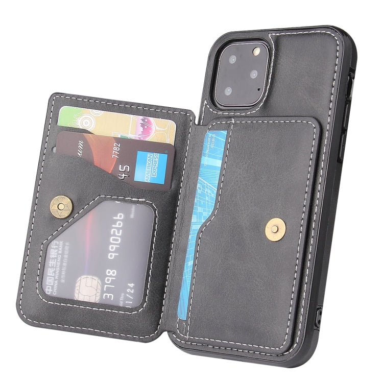 For iPhone 12 / 12 Pro Calf Texture Magnetic Case