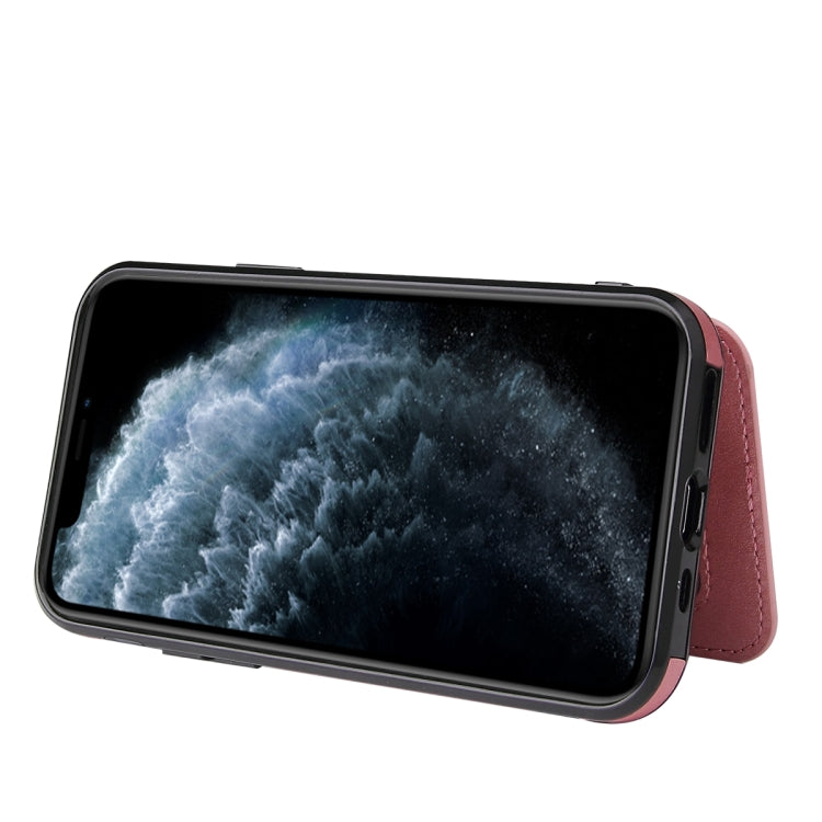 For iPhone 11 Pro Max Calf Texture Magnetic Case