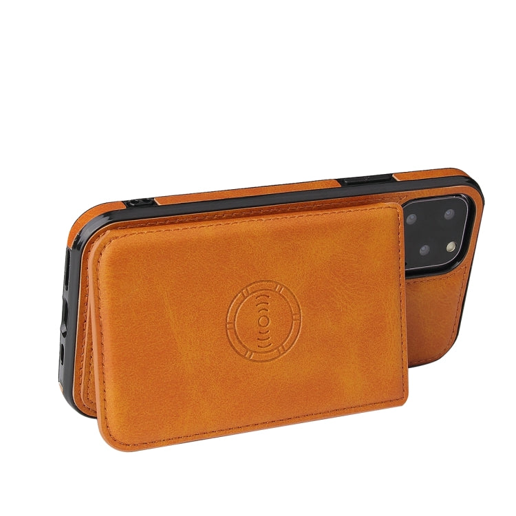 For iPhone 11 Pro Calf Texture Magnetic Case