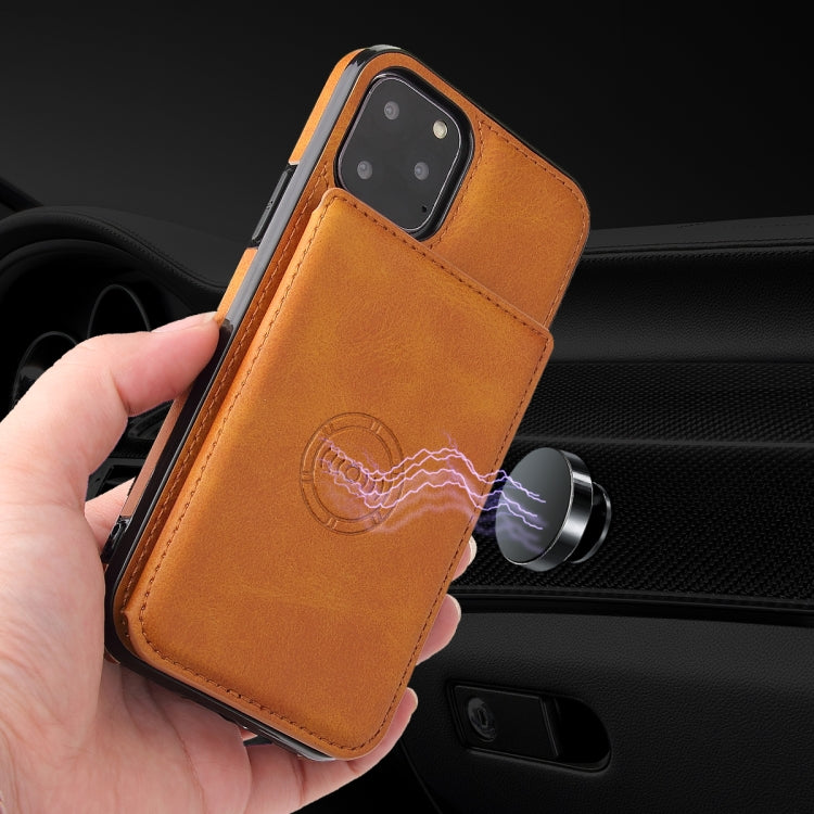 For iPhone 11 Pro Calf Texture Magnetic Case