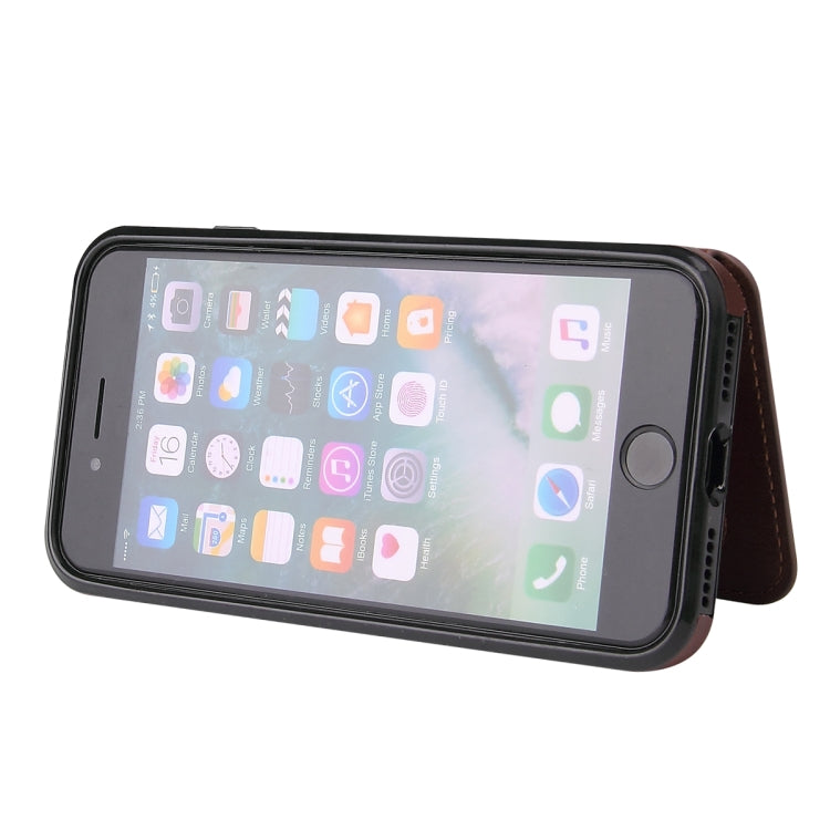 For iPhone SE 2022 / SE 2020 / 8 / 7 Calf Texture Magnetic Case