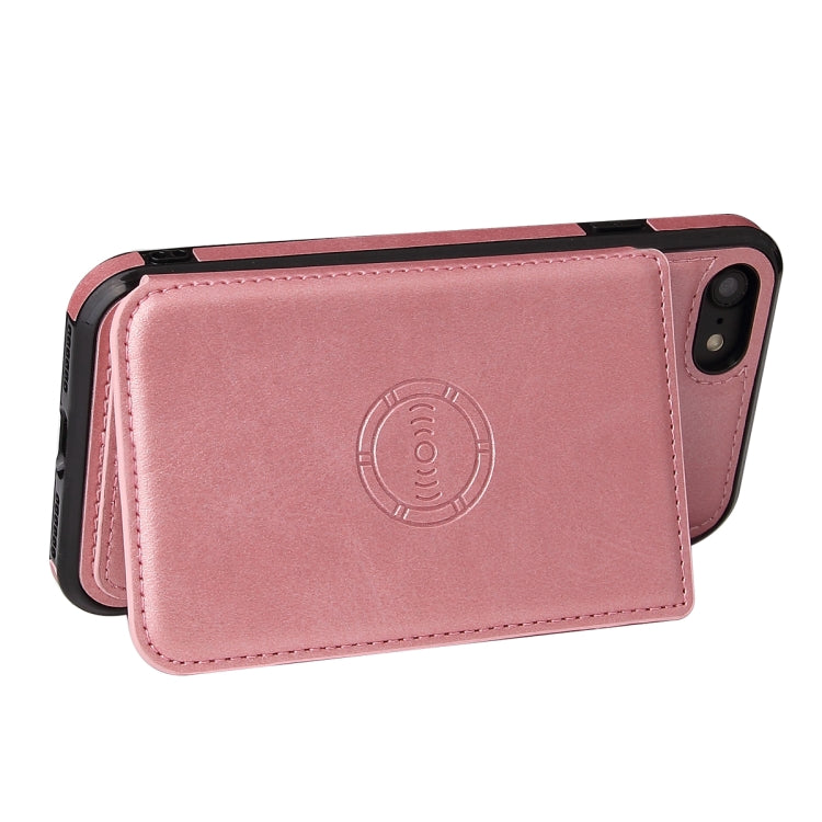 For iPhone SE 2022 / SE 2020 / 8 / 7 Calf Texture Magnetic Case