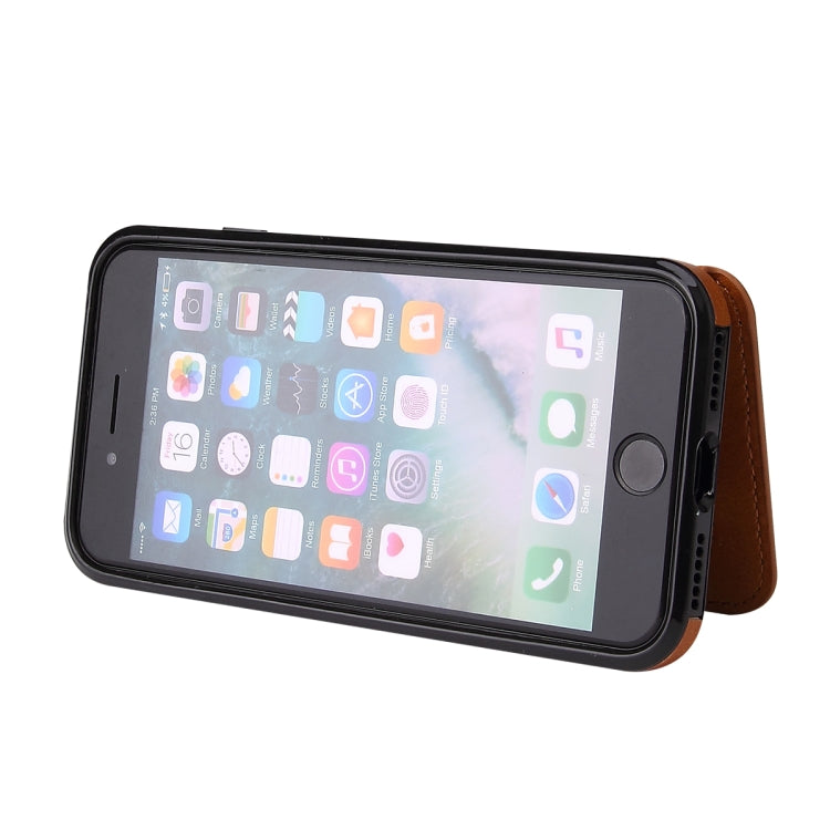 For iPhone SE 2022 / SE 2020 / 8 / 7 Calf Texture Magnetic Case