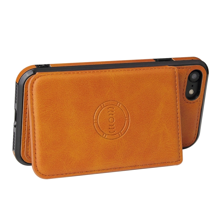 For iPhone SE 2022 / SE 2020 / 8 / 7 Calf Texture Magnetic Case