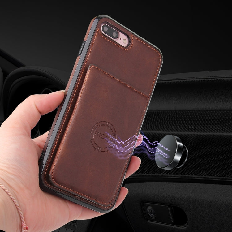 Calf Texture Magnetic Case For iPhone 8 Plus / 7 Plus