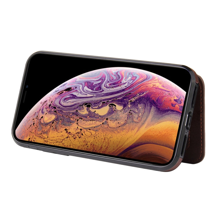 For iPhone XS Max Calf Texture Magnetic Case