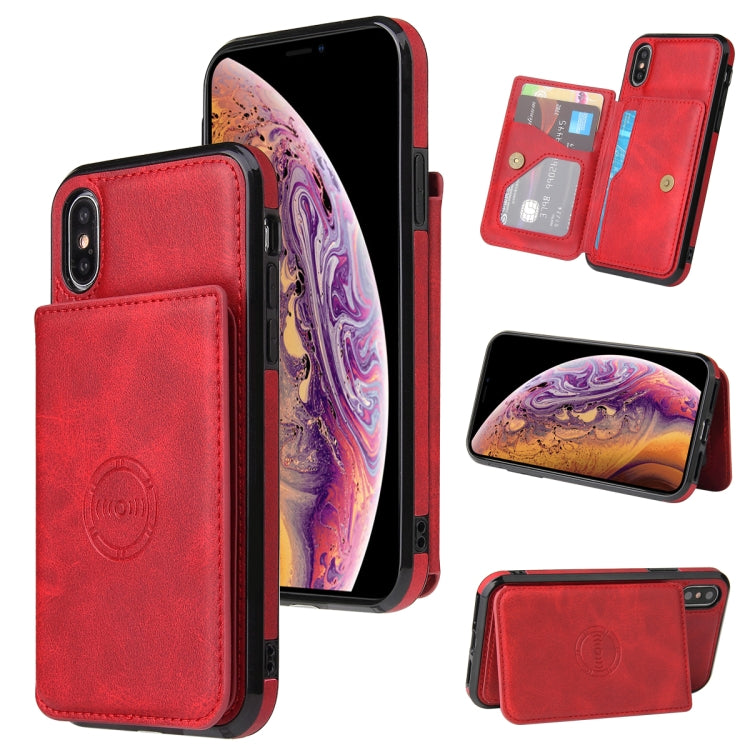 For iPhone X / XS Calf Texture Magnetic Case