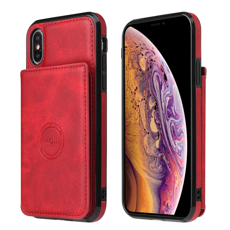 For iPhone X / XS Calf Texture Magnetic Case