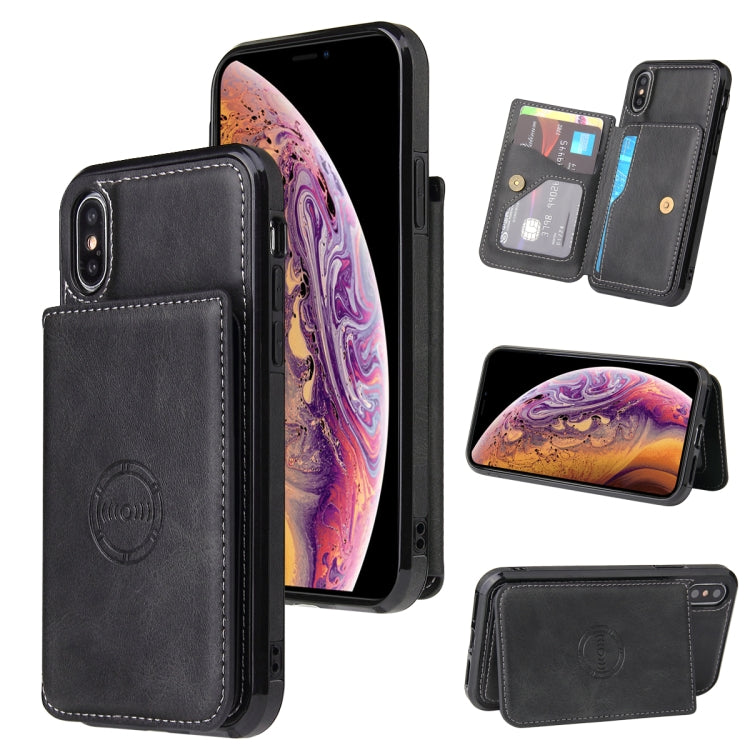 For iPhone X / XS Calf Texture Magnetic Case