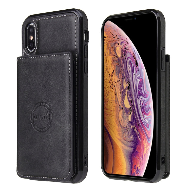 For iPhone X / XS Calf Texture Magnetic Case