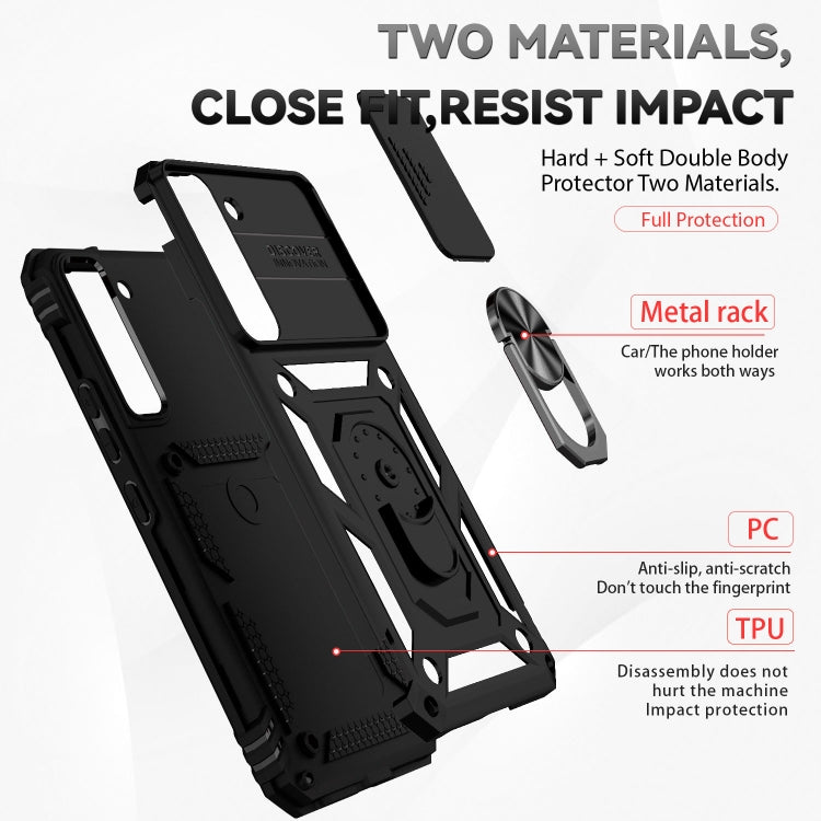 For Samsung Galaxy S22 5G Sliding Camshield Holder Phone Case