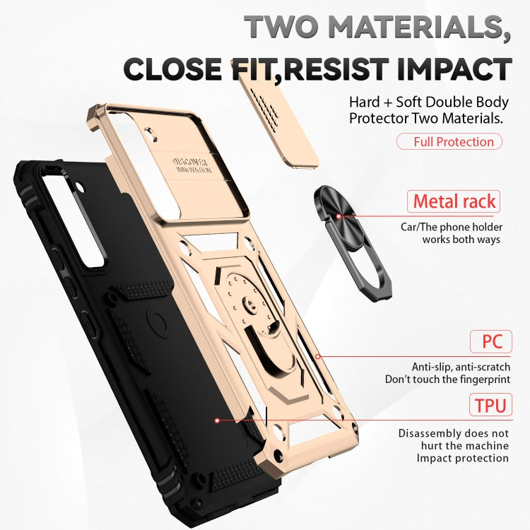 For Samsung Galaxy S22 5G Sliding Camshield Holder Phone Case