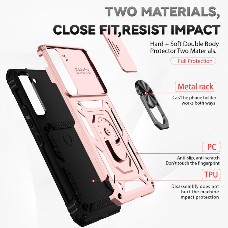 For Samsung Galaxy S22 5G Sliding Camshield Holder Phone Case