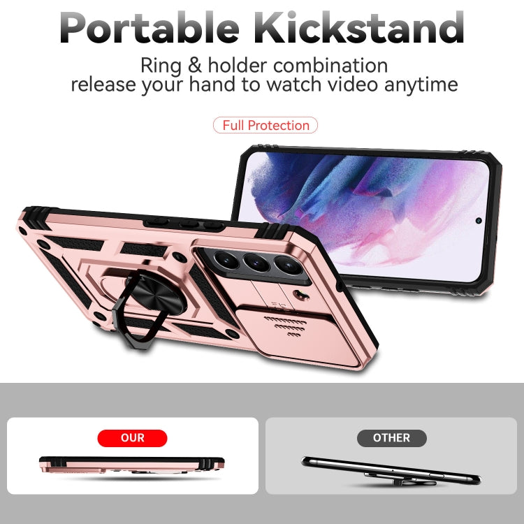 For Samsung Galaxy S22 5G Sliding Camshield Holder Phone Case