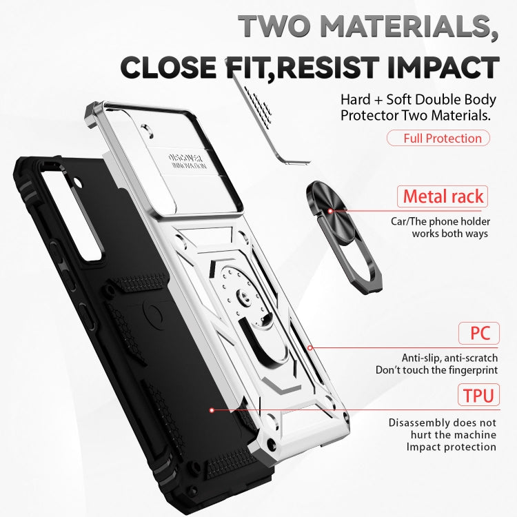 For Samsung Galaxy S22 5G Sliding Camshield Holder Phone Case