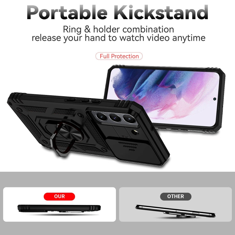 For Samsung Galaxy S22+ 5G Sliding Camshield Holder Phone Case