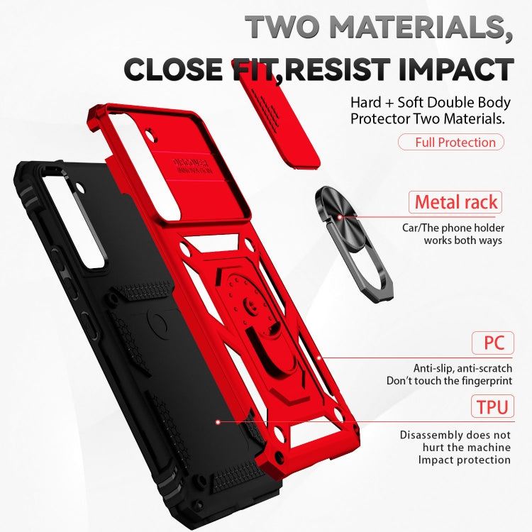 For Samsung Galaxy S22+ 5G Sliding Camshield Holder Phone Case