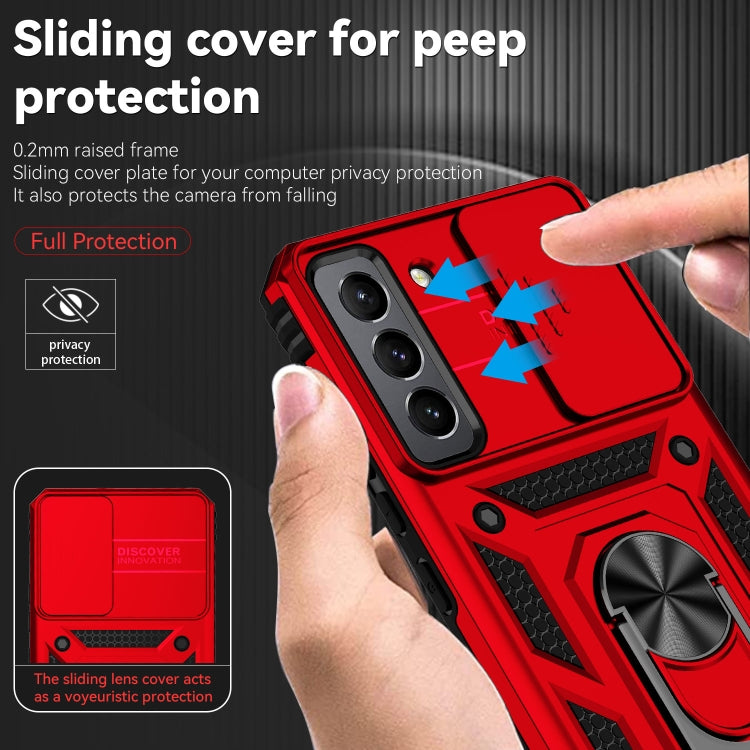 For Samsung Galaxy S22+ 5G Sliding Camshield Holder Phone Case