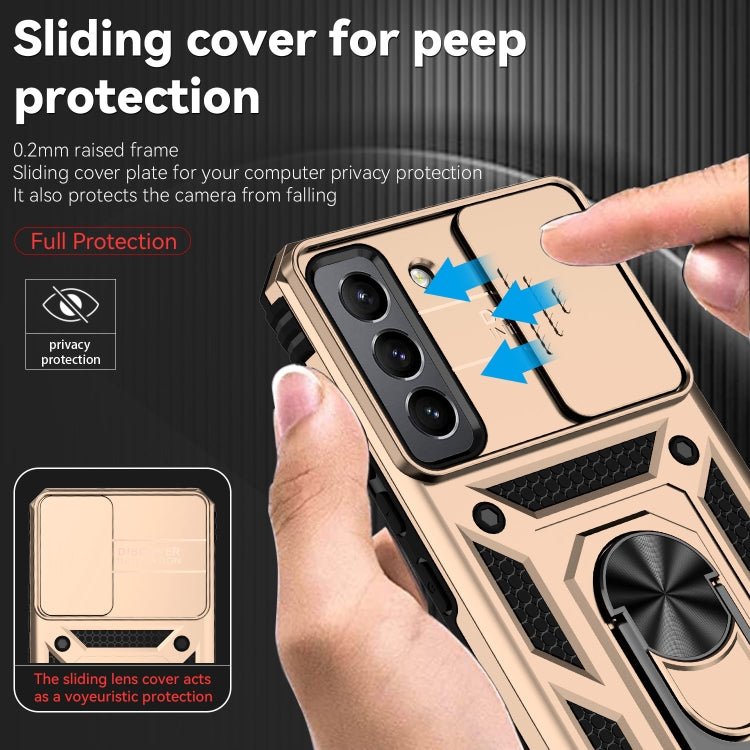 For Samsung Galaxy S22+ 5G Sliding Camshield Holder Phone Case