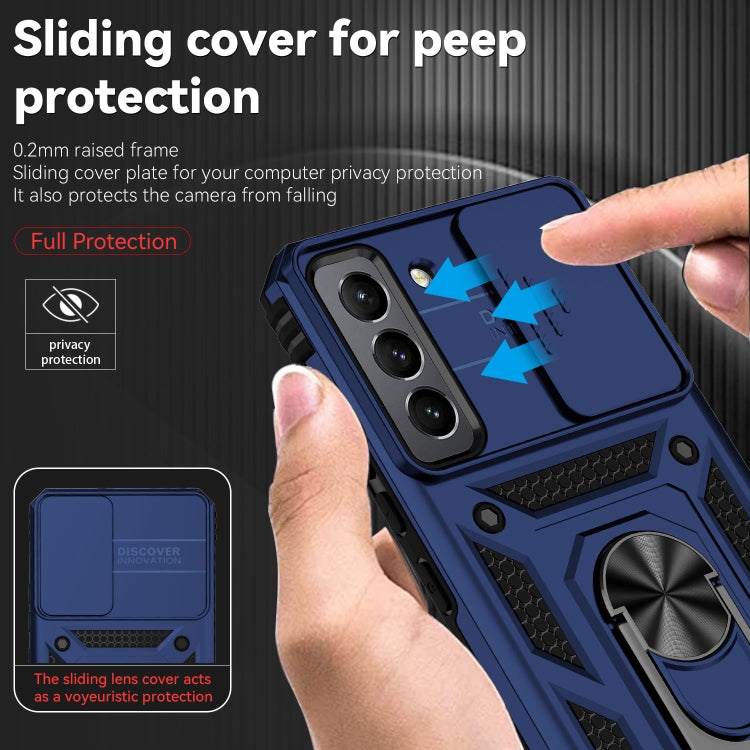For Samsung Galaxy S22+ 5G Sliding Camshield Holder Phone Case