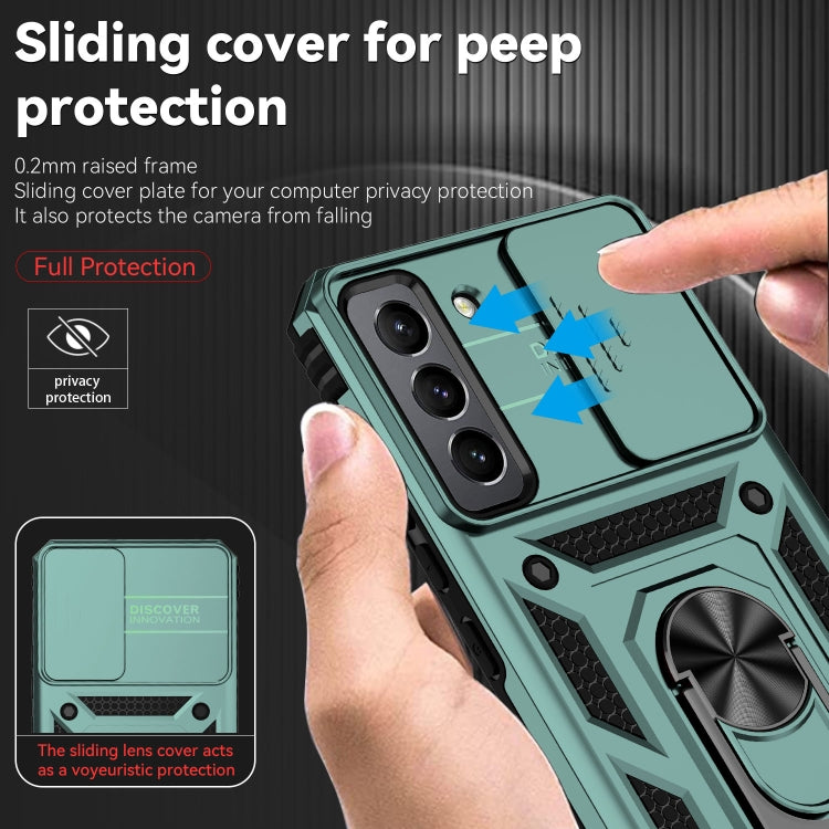 For Samsung Galaxy S22+ 5G Sliding Camshield Holder Phone Case