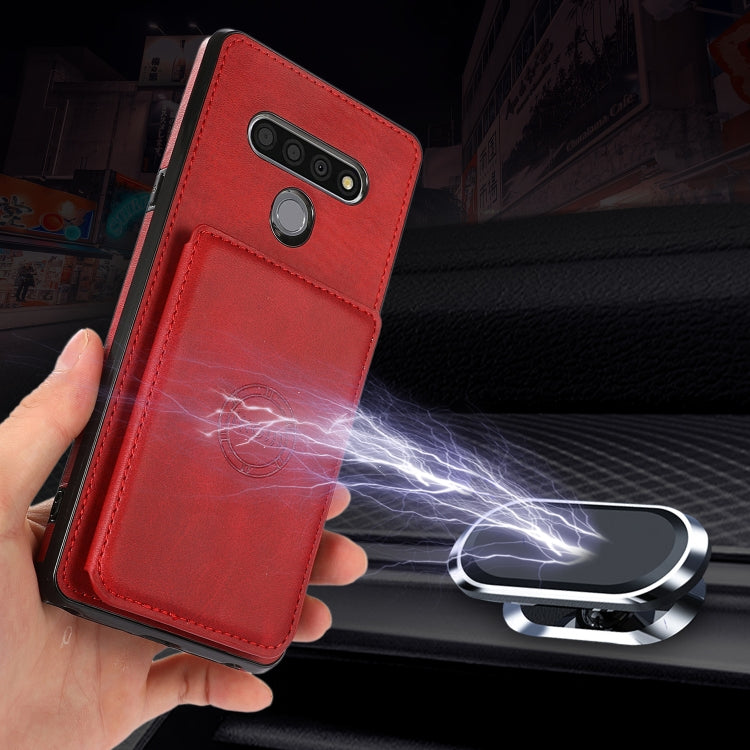 For LG Stylo 6 Calf Texture Magnetic Phone Case