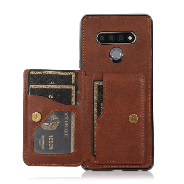 For LG Stylo 6 Calf Texture Magnetic Phone Case