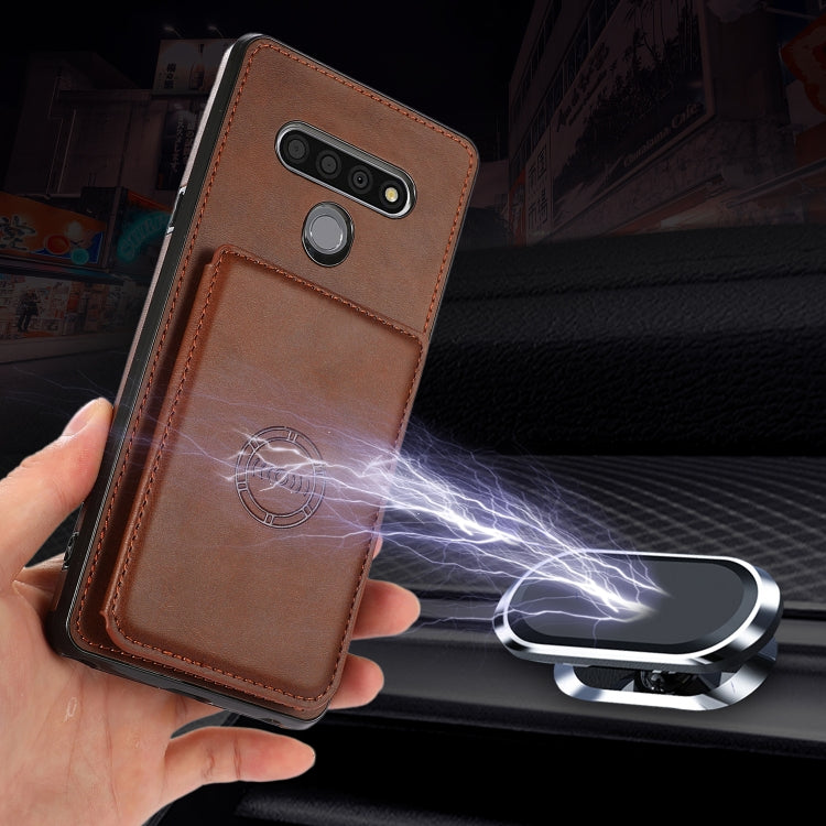For LG Stylo 6 Calf Texture Magnetic Phone Case