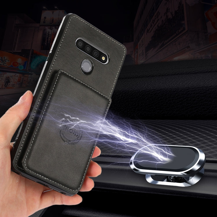 For LG Stylo 6 Calf Texture Magnetic Phone Case