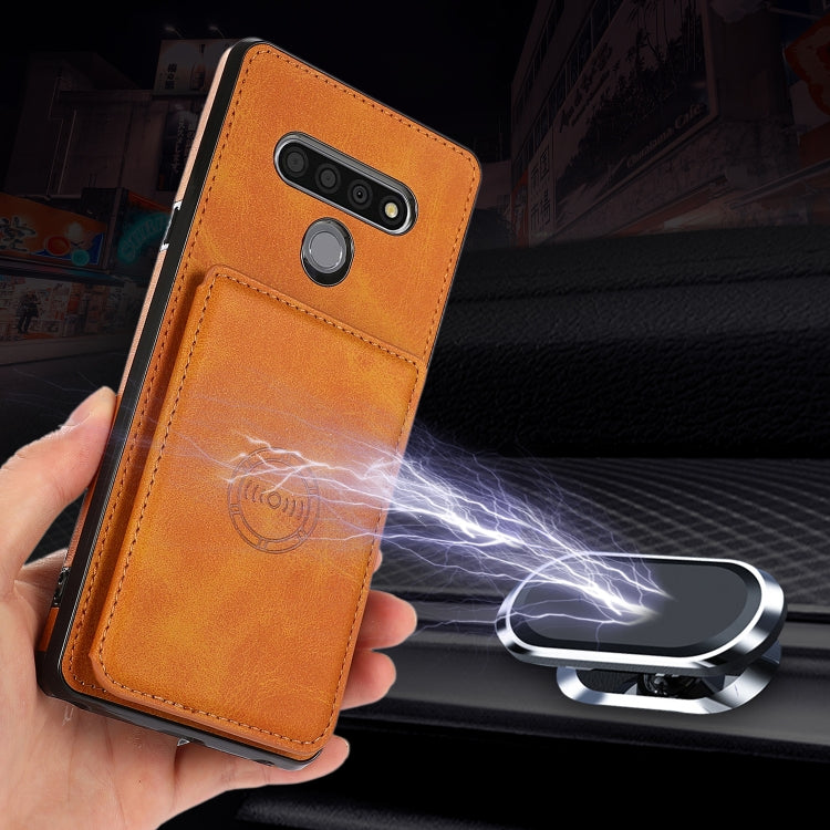 For LG Stylo 6 Calf Texture Magnetic Phone Case