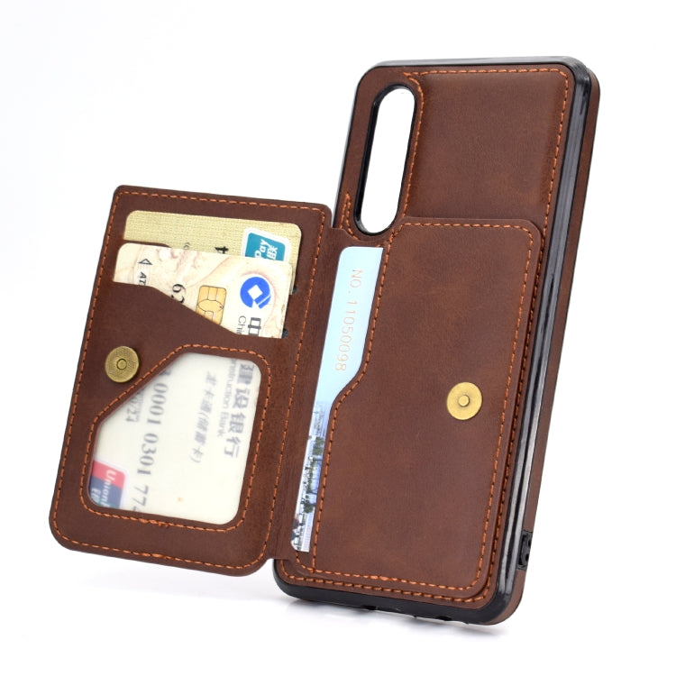 For Huawei P30 Calf Texture Magnetic Phone Case
