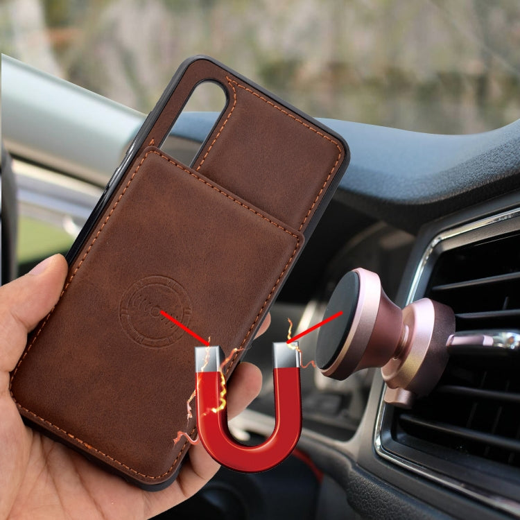 For Huawei P30 Calf Texture Magnetic Phone Case
