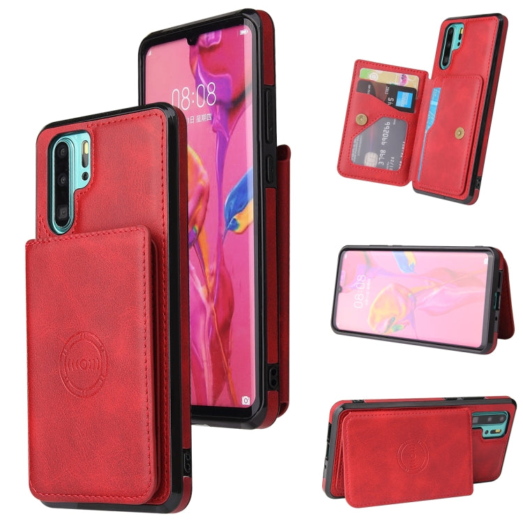 For Huawei P30 Pro Calf Texture Magnetic Phone Case