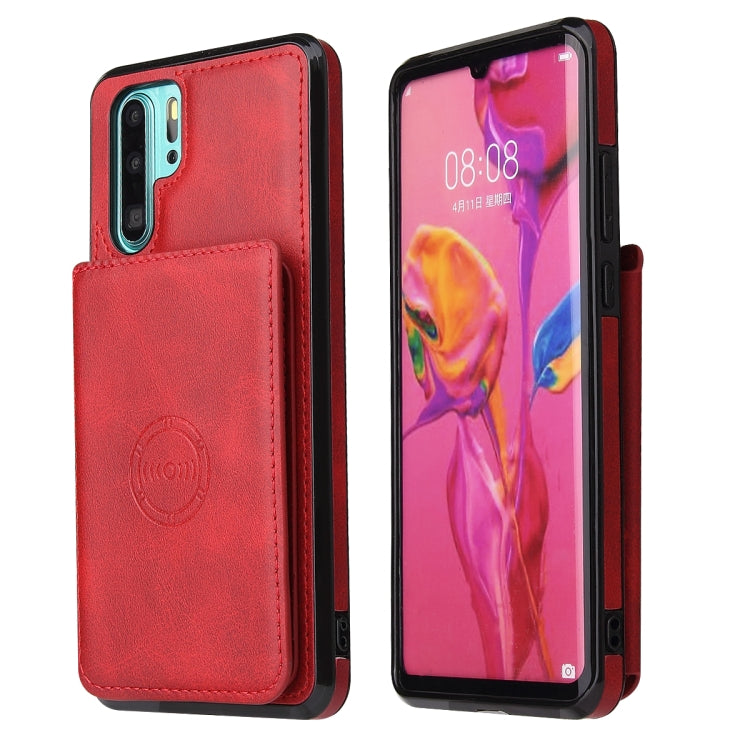 For Huawei P30 Pro Calf Texture Magnetic Phone Case