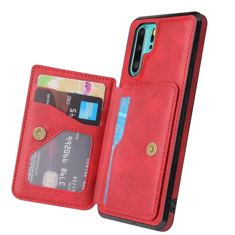 For Huawei P30 Pro Calf Texture Magnetic Phone Case