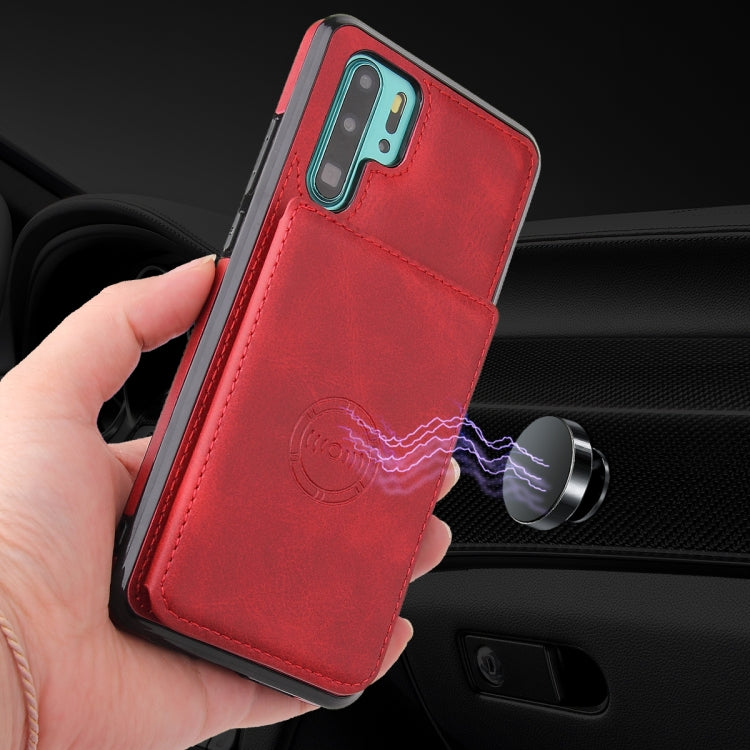 For Huawei P30 Pro Calf Texture Magnetic Phone Case