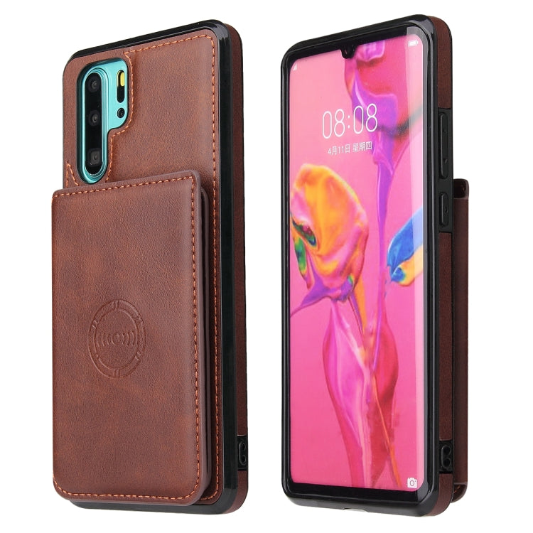 For Huawei P30 Pro Calf Texture Magnetic Phone Case