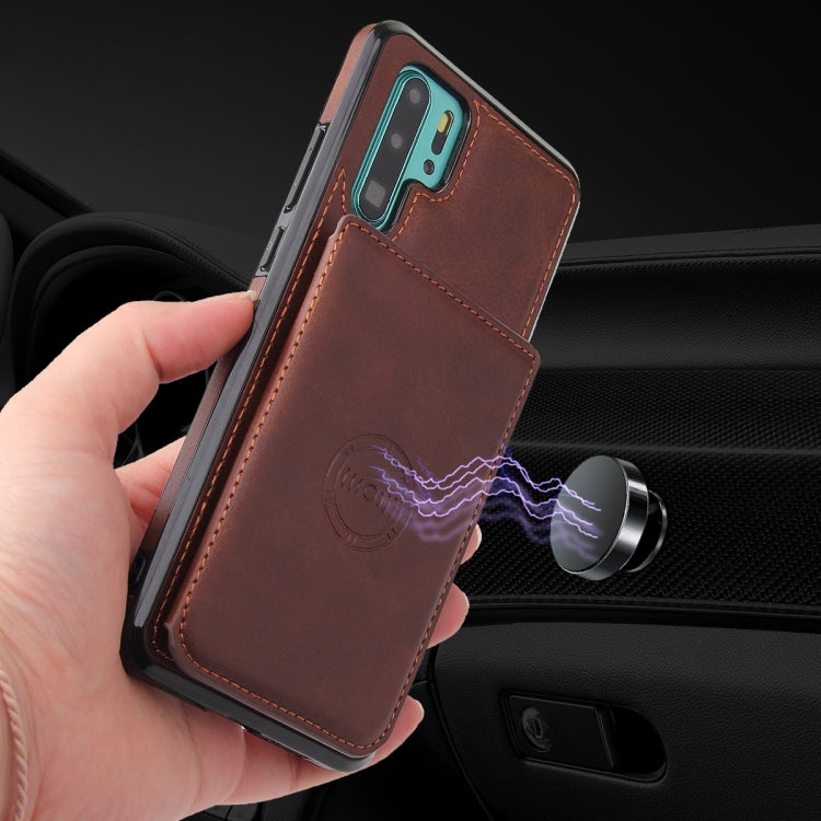 For Huawei P30 Pro Calf Texture Magnetic Phone Case