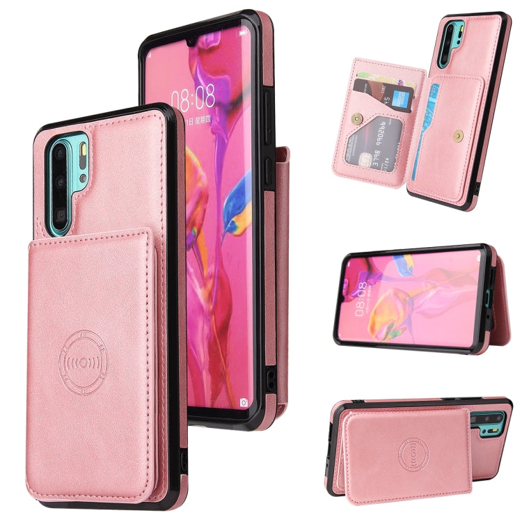 For Huawei P30 Pro Calf Texture Magnetic Phone Case