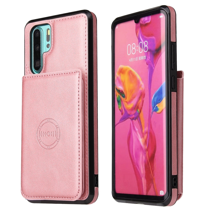 For Huawei P30 Pro Calf Texture Magnetic Phone Case