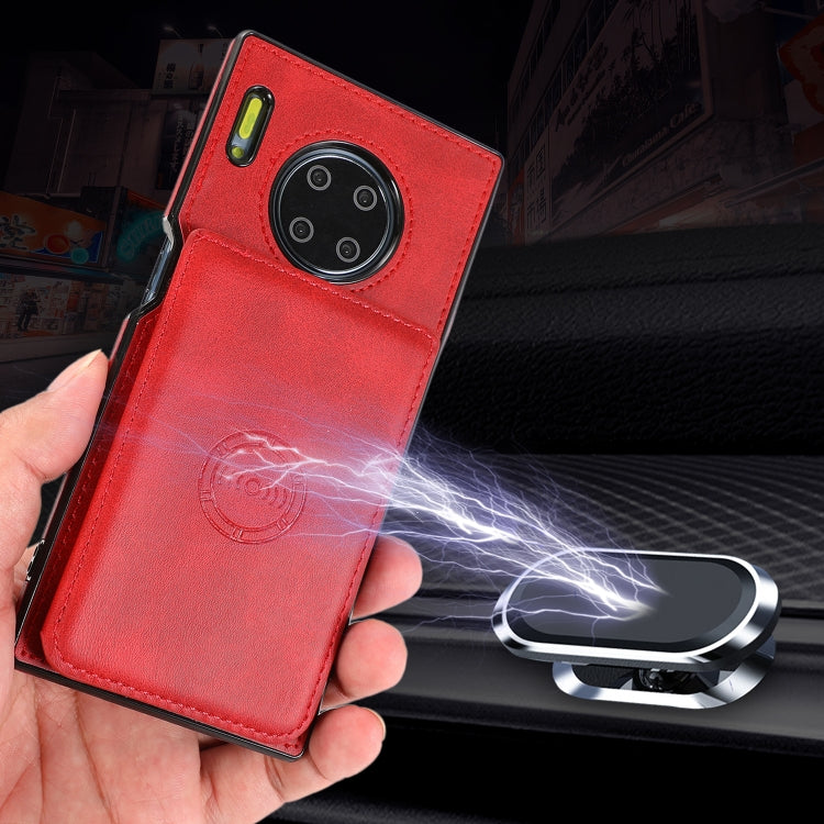 For Huawei Mate 30 Pro Calf Texture Magnetic Phone Case