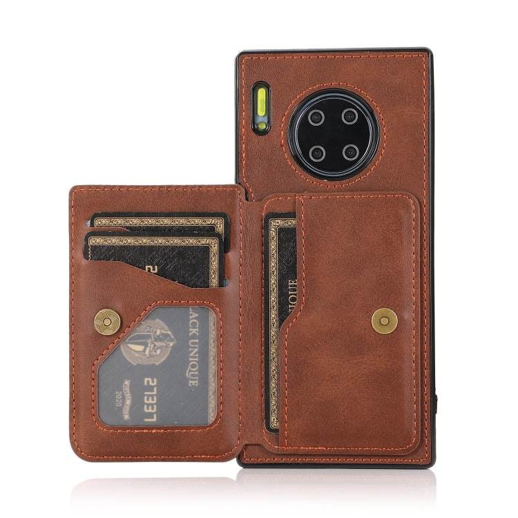 For Huawei Mate 30 Pro Calf Texture Magnetic Phone Case