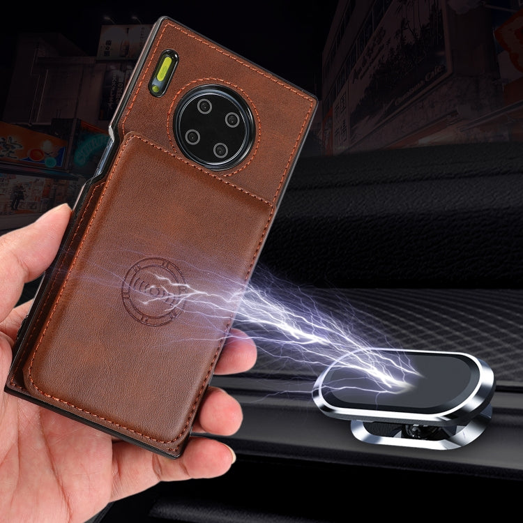 For Huawei Mate 30 Pro Calf Texture Magnetic Phone Case