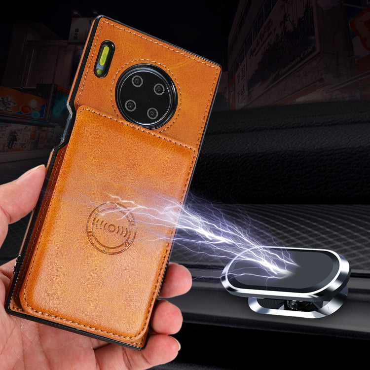 For Huawei Mate 30 Pro Calf Texture Magnetic Phone Case
