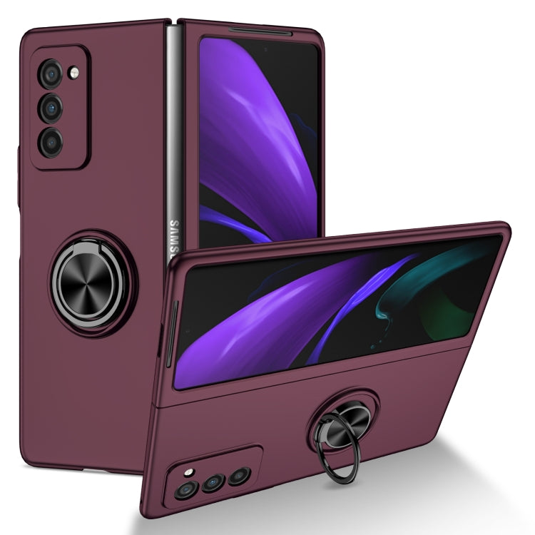 For Samsung Galaxy Z Fold2 5G Armor Ring Holder Phone Case