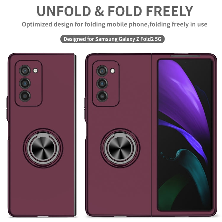 For Samsung Galaxy Z Fold2 5G Armor Ring Holder Phone Case