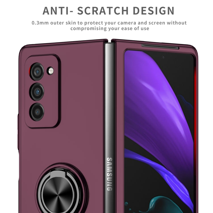 For Samsung Galaxy Z Fold2 5G Armor Ring Holder Phone Case