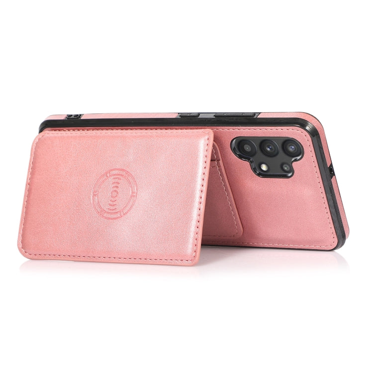 For Samsung Galaxy A32 4G Calf Texture Magnetic Card Bag PU Phone Case