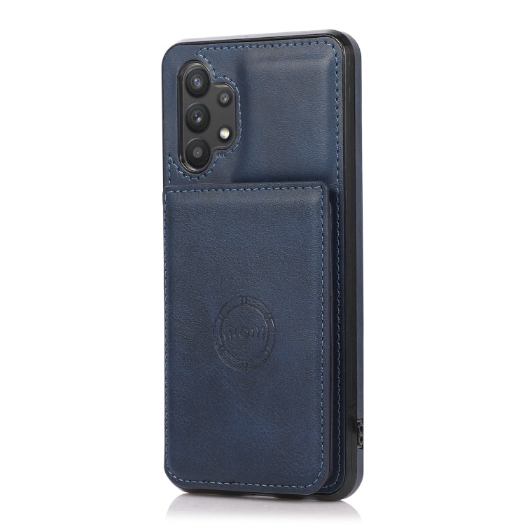 For Samsung Galaxy A32 4G Calf Texture Magnetic Card Bag PU Phone Case