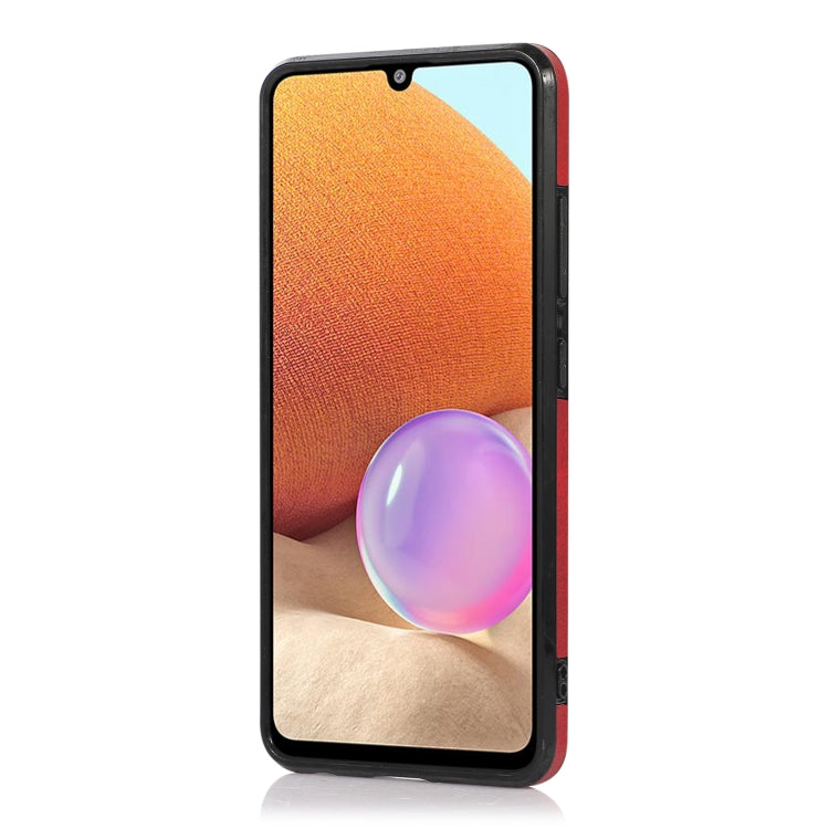 For Samsung Galaxy A32 5G Calf Texture Magnetic Card Bag PU Phone Case